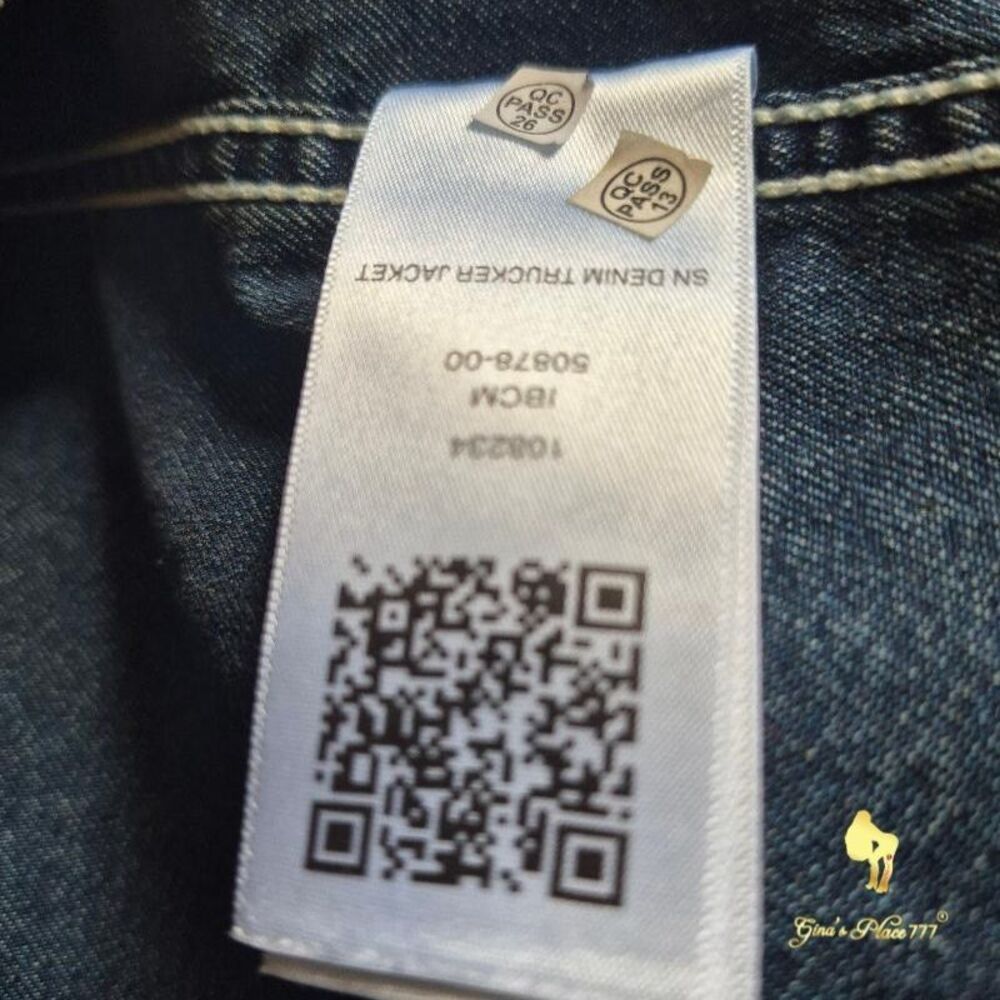 NWT True Religion Men’s Jesse SN Trucker Denim Jean Jacket Medium Flake, Size L - Picture 12 of 16